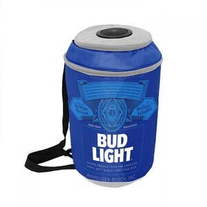 Bud Light Bluetooth Can Shape Cooler Speaker Bag Blue Backpack 24 cans